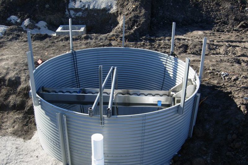 Silos à fond plat